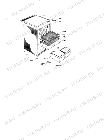 Взрыв-схема холодильника Zanussi Z9165TRM - Схема узла C10 Cabinet/Interior