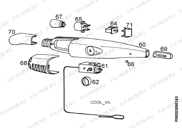 Взрыв-схема холодильника Electrolux ER7840D - Схема узла Electrical equipment 268