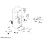 Схема №2 BD2664TM с изображением Дверь для холодильной камеры Bosch 00244958