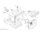 Схема №3 HBG38B750 с изображением Модуль управления, запрограммированный для плиты (духовки) Bosch 00708122