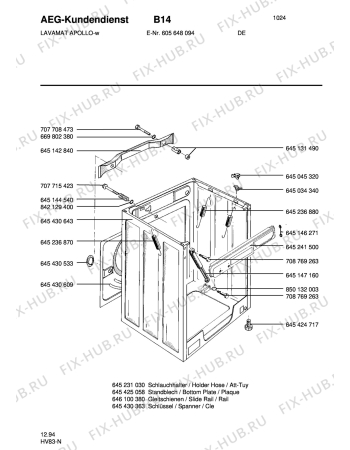 Взрыв-схема стиральной машины Aeg LAVAPOLLO - Схема узла Housing 001