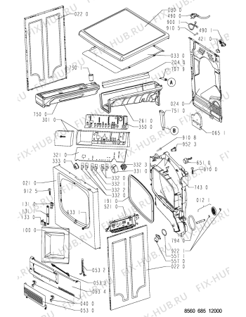 Схема №2 TRKK STUTTGART с изображением Обшивка для электросушки Whirlpool 481245211451