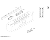 Схема №5 SBU69T05AU с изображением Передняя панель для электропосудомоечной машины Bosch 00706203