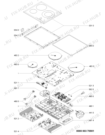 Схема №1 ACM 742/BA с изображением Тэн для духового шкафа Whirlpool 480121102904