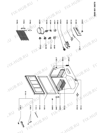 Схема №1 C 49/01 с изображением Вложение Whirlpool 481249818188