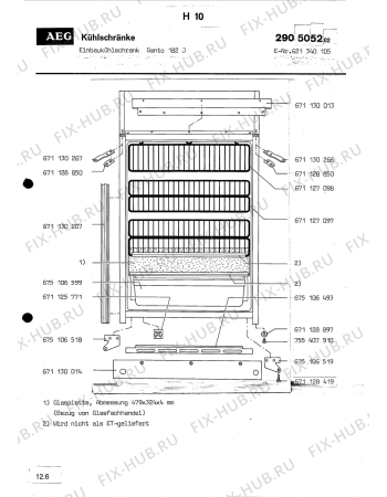 Взрыв-схема холодильника Aeg SANTO 182 I - Схема узла Section1
