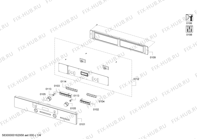 Схема №4 HB84H500 с изображением Переключатель для плиты (духовки) Siemens 00621592