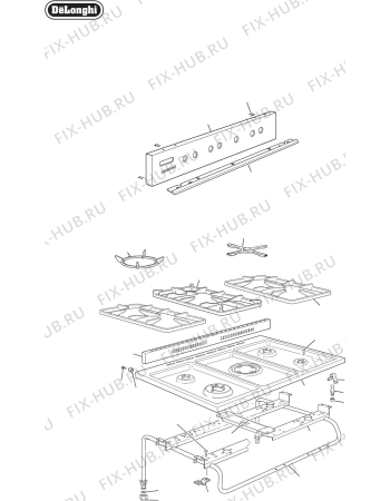 Схема №4 DEF905GEG с изображением Ветродув для плиты (духовки) DELONGHI 47A9601G.2