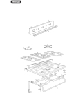 Схема №4 DEF905GW1 с изображением Элемент корпуса для плиты (духовки) DELONGHI 45E96001G