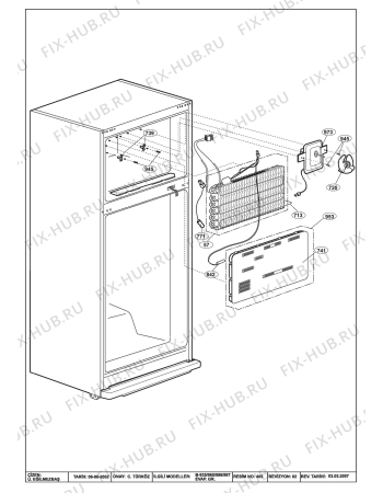 Взрыв-схема холодильника Beko BEKO DNE 48180 (7215246913) - EVAP ASSY. (B-965)