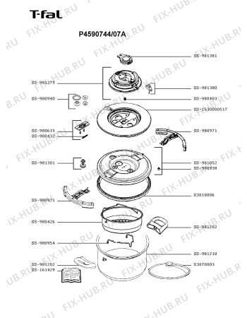 Схема №1 P4590744/07A с изображением Кастрюля для духовки Seb SS-1530000517