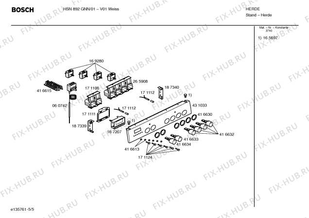 Схема №2 HSN892GNN с изображением Инструкция по эксплуатации для духового шкафа Bosch 00588113