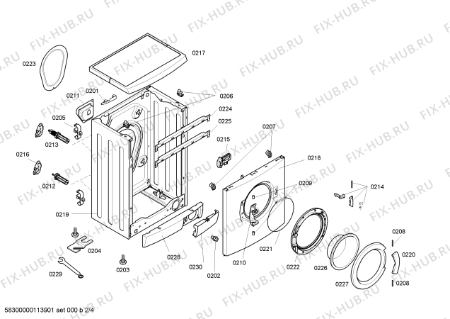 Схема №1 WFC1266IT MAXX 4 comfort WFC1266 с изображением Панель управления для стиральной машины Bosch 00435217