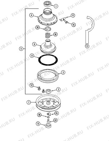 Схема №8 LSE7806GGE (F091532) с изображением Запчасть для посудомойки Indesit C00374389