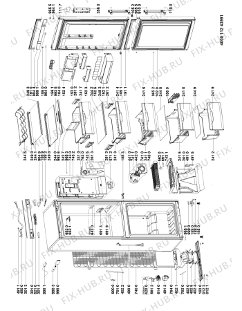 Схема №1 XH8 T2O XZH/1 с изображением Другое для холодильника Whirlpool 488000523385