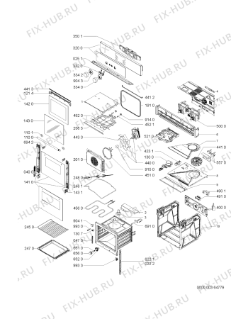 Схема №1 AKZ645/NB с изображением Субмодуль для духового шкафа Whirlpool 481221458224