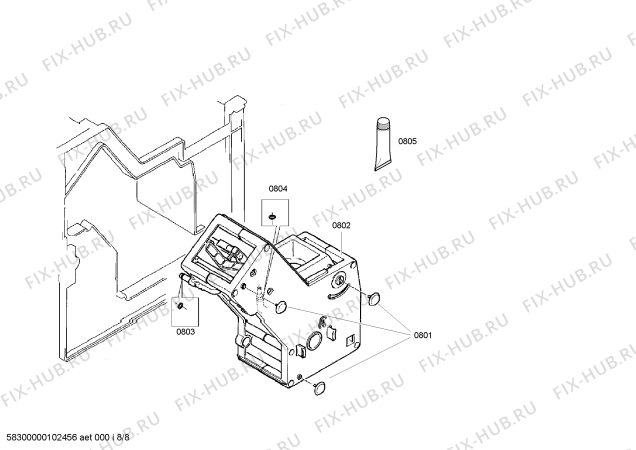 Схема №3 TCA6301 Benvenuto B30 с изображением Дисплей для кофеварки (кофемашины) Bosch 00421053