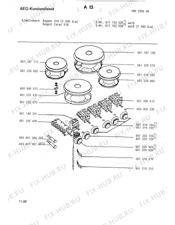 Схема №1 FG 640 G W с изображением Термостат для духового шкафа Aeg 8996612327263