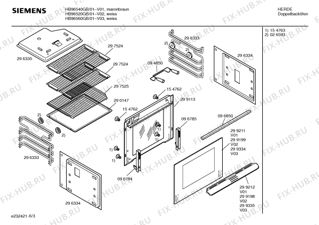 Схема №2 HB96560GB с изображением Панель управления для духового шкафа Siemens 00299338