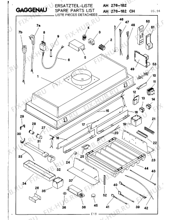 Схема №2 AH275152 с изображением Переключатель для электровытяжки Bosch 00323978