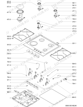 Схема №1 AKT 606 IX с изображением Затычка для духового шкафа Whirlpool 481244039746