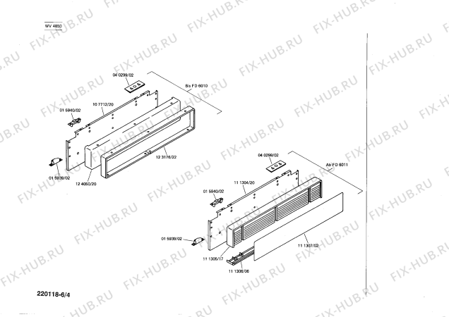 Взрыв-схема стиральной машины Siemens WV4850 SIWAMAT 485 - Схема узла 04