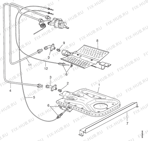 Взрыв-схема комплектующей Zanussi ZC4410W2 - Схема узла Section 5