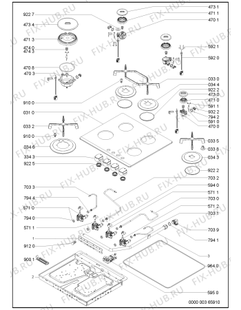 Схема №1 AKT 424/MR с изображением Шланг для плиты (духовки) Whirlpool 481253049099