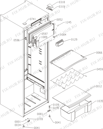 Схема №1 RK61620R (352049, HZS3167) с изображением Покрытие для холодильника Gorenje 449088