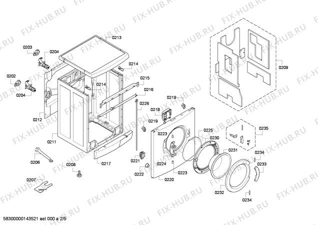 Схема №1 WAE28492NL Bosch Maxx 7 с изображением Аквастоп для стиральной машины Bosch 00665608