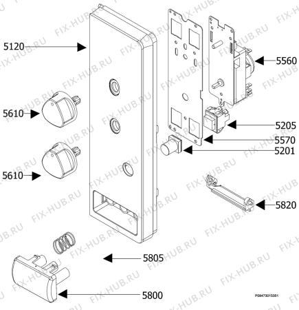 Взрыв-схема микроволновой печи Juno Electrolux JMW1060W - Схема узла Section 3