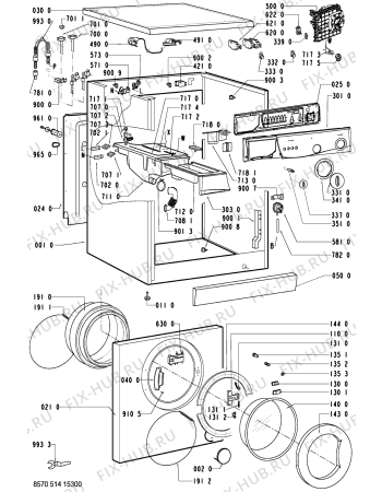 Схема №2 AWM51452 (F092390) с изображением Инструкция по обслуживанию для стиралки Indesit C00360329