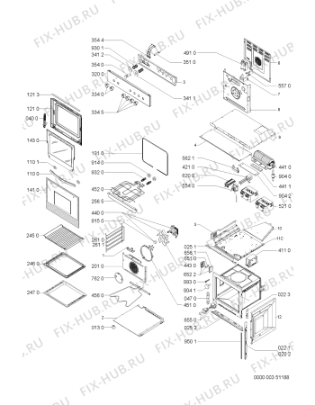 Схема №1 EMZ 3498/01 SW с изображением Переключатель для электропечи Whirlpool 481941129789