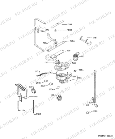 Взрыв-схема посудомоечной машины Electrolux EW24ID80QS2A - Схема узла Hydraulic System 272