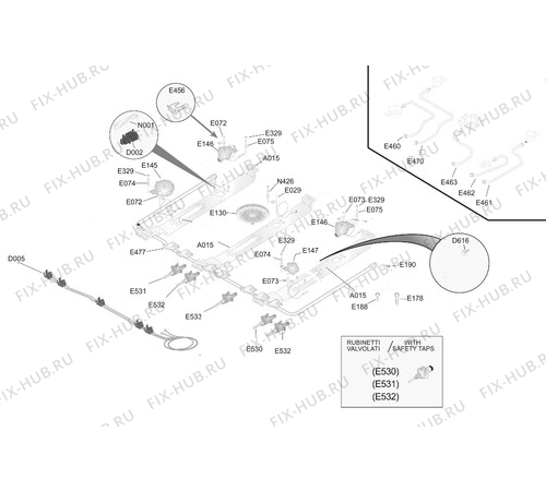 Схема №1 49190GO-MN с изображением Термопара для электропечи Aeg 4055263042