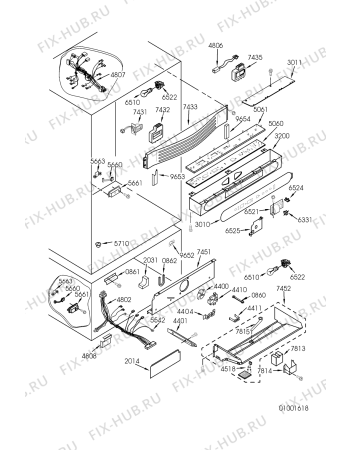 Схема №3 ART 690/LH с изображением Фитинг для холодильника Whirlpool 481244079223