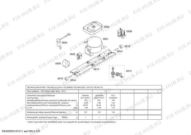 Схема №3 KG39FSB20 с изображением Модуль для холодильника Siemens 00650918