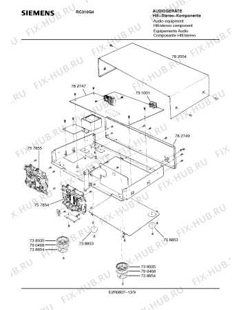Схема №9 RC310G4 с изображением Кнопка для звукотехники Siemens 00791015