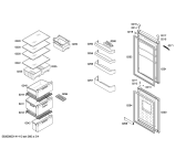 Схема №3 KGN39V63 с изображением Дверь морозильной камеры для холодильной камеры Bosch 00683703