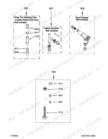 Взрыв-схема сушильной машины Whirlpool LBR8543 (F092152) - Схема узла