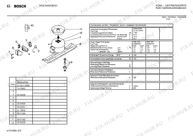 Взрыв-схема холодильника Bosch KGE3435GB - Схема узла 02