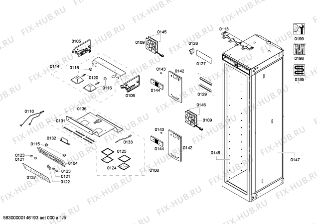 Схема №2 T18IF70NSP с изображением Монтажный набор для холодильника Bosch 00684893