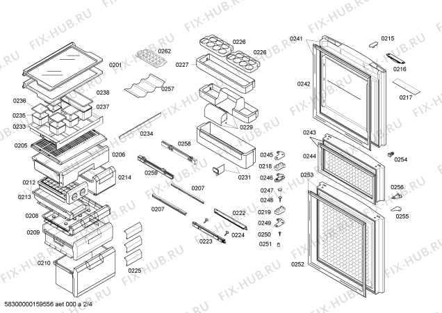 Схема №3 KK28A4650W с изображением Крышка для холодильника Siemens 00622367