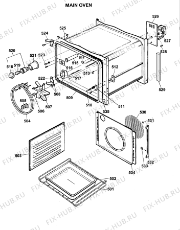 Схема №4 X252EW (F032810) с изображением Обшивка для духового шкафа Indesit C00228777