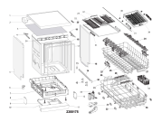 Схема №2 HFC3C26F (F105457) с изображением Отделка для электропосудомоечной машины Indesit C00509650