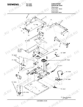 Схема №18 FA118G4 с изображением Сервисная инструкция для видеоаппаратуры Siemens 00535302