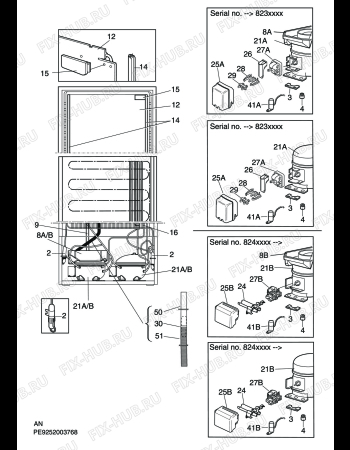 Взрыв-схема холодильника Electrolux ERB39300W8 - Схема узла C10 Cold, users manual