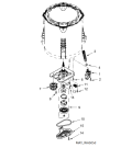 Схема №2 4KWTW4815FW с изображением Проводка для стиралки Whirlpool 482000098307