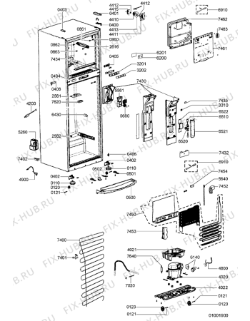 Схема №1 ARC 4138 AL с изображением Дверка для холодильника Whirlpool 481241610535
