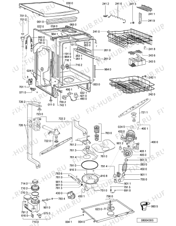 Схема №2 ADP 6600 WH с изображением Обшивка для посудомоечной машины Whirlpool 481245373088